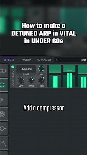How to make a DETUNED ARP in VITAL in UNDER 60s... | How to VITAL