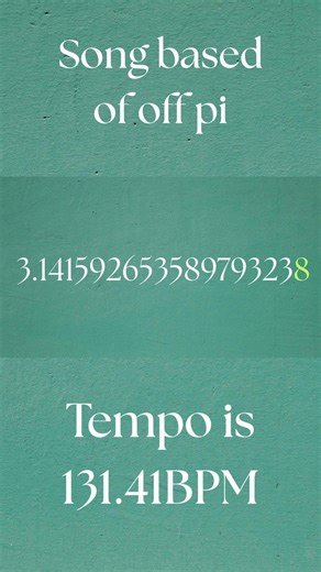 This Song's Melody Comes From Pi