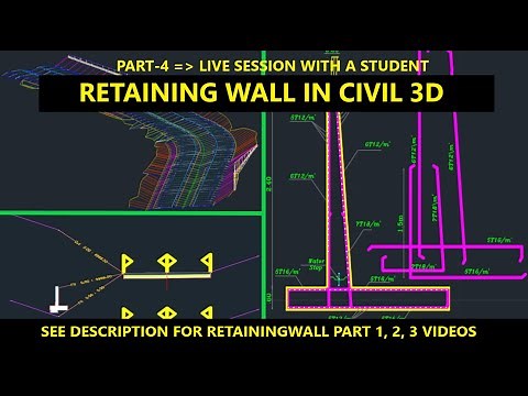 How to Create Retaining Wall in AutoCAD Civil 3d | Retaining Wall in Civil 3d|Retainingwall Grading