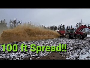 Bale Processor Spreads Straw 100ft!!!!