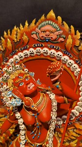 Vajrayoginī (Sanskrit: Vajrayoginī; Tibetan: རྡོ་རྗེ་རྣལ་འབྱོར་མ་, Dorjé Naljorma) is a Tantric Buddhist female Buddha and a Dākiṇī. Vajrayoginī's essence is "great passion" (maharaga), a transcendent passion that is free of selfishness and illusion — she intensely works for the well-being of others and for the destruction of ego clinging. She is seen as being ideally suited for people with strong passions, providing the way to transform those passions into enlightened virtues. She is an Anuttar