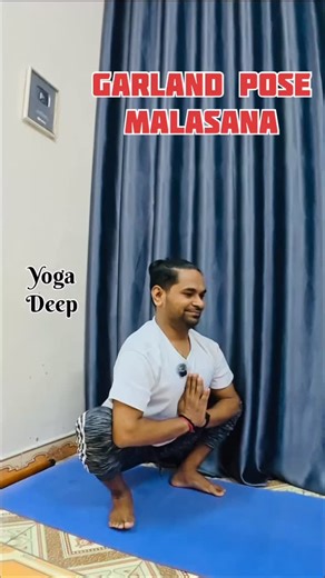 Garland Pose Malasana (mah-LAHS-uh-nuh) Also Known As: Yoga Squat (Upaveshasana) Modification: 1. hands in Anjali Mudra (Hands in Prayer) 2. arms straight out in front; palms down, head up 3. arms straight out in front; palms down, head down Pose Type: standing, forward bend Drishti Point: Nasagrai or Nasagre (nose) https://youtube.com/@yogawithsandeep?si=GHD953EXv9mLN6n2 DM FOR ONLINE CLASSES ➖ INSTAGRAM - https://www.instagram.com/yoga_deep1909... ➖ FACEBOOK - https://www.facebook.com/profile.
