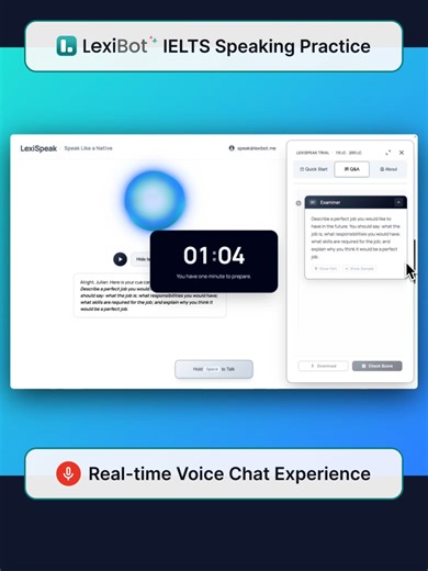 Boost Your IELTS Speaking with LexiSpeak AI Voice