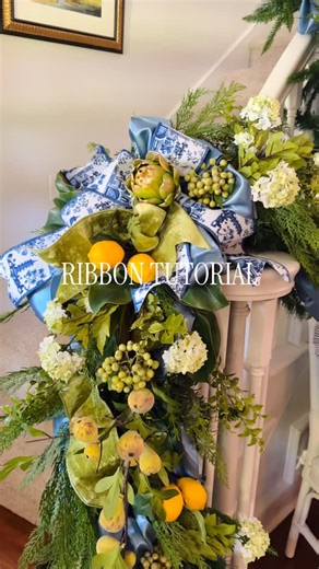 Terri Anne Irlbeck on Instagram: "If you can make a single loop you can do this! It’s so simple but looks like a million bucks🤩 1. Choose your ribbon. I like a sturdy, two sided, wired ribbon around 4” wide. They’re usually pricier (I promise it’s worth it! It will last for years). Here I’ve used two, a main ribbon and an accent ribbon. 2. Next cut your ribbon into 1 yard pieces. I like to use a tape measure laid out on the kitchen counter. Pre-cutting your ribbon helps to make sure you keep it