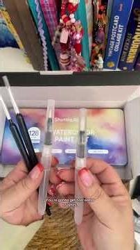 This is such a great beginner kit for water coloring if you've not seen it from shuttle art it has