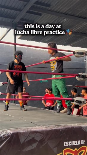 Carlos Monteon on Instagram: "Mexican Lucha Libre practice is at a similar intensity as a traditional wrestling training session. They have many of the same elements like a dynamic warmup with basic to advanced tumbling. If you’re someone who claims that pro wrestling is fake, I challenge you to try it out yourself."