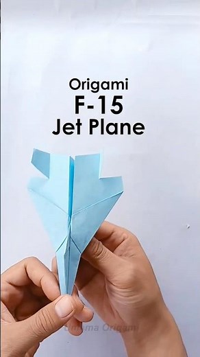 EASY F-15 Paper Airplane | DIY | How to make | Origami | paper craft | paper plane | school project