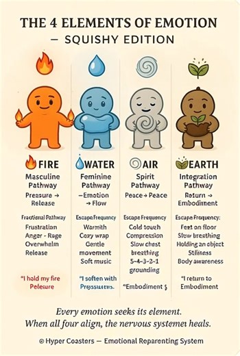 1K views | ✨ THE 4 ELEMENTS OF EMOTION A free way to regulate your...