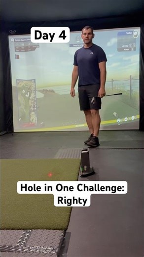Day 4: Righty Hole in One Challenge #golf #ambidextrousgolf #challenge