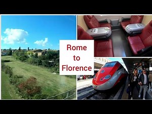 Rome to Florence with Frecciarossa, First class, Italy 4K