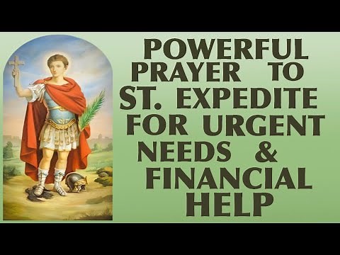 A Very Powerful Prayer To St. Expedite For Financial Help And Urgent Needs 🙏