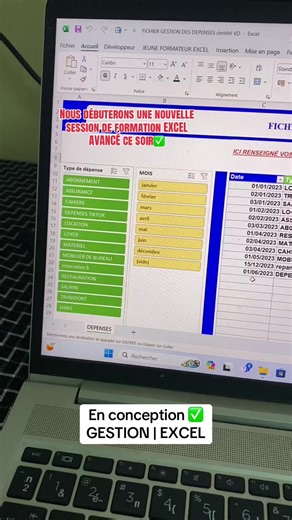 📶 FORMATION EXCEL AVANCÉE EN LIGNE (Prochaine session) ✅ Du 2 février au 13 février ✅ 2 h 30 par séance ✅ 18 h – 20 h 30 ✅ 10 séances pratiques ✅ En ligne sur Google Meet ✅ Accès aux vidéos des séances ✅ Accès aux fichiers de formation