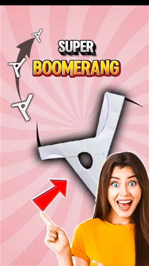 💥💥 Paper Boomerang That Actually Works!💥💥 Easy Origami DIY #shorts