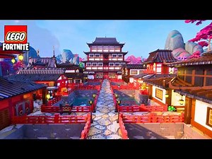 The BIGGEST NINJAGO Village Ever in LEGO Fortnite
