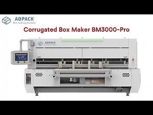 BM3000-Pro Corrugated Box Maker | Aopack Short Run On Demand Cardboard Box Making Machine