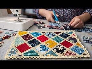 Amazing sewing project with discarded fabrics/sewing idea, DIY sewing#craft