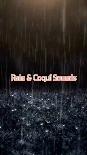 🌧️ Rain & Coquí Sounds | Relaxing Nature Short #shortvideo #shorts #sleepmusic