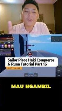 Sailor Piece Conqueror Haki & Rune Tutorial Part 15