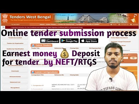 How to pay EMD for online tender, How to payment tender earnest money by NEFT/RTGS