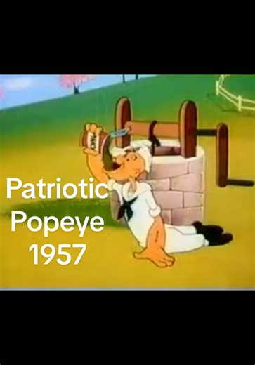 Popeye's Patriotic Muscles: A Vintage Animation Tribute