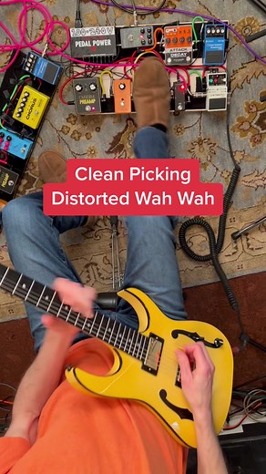 DiMarzio Air Classics work great for clean or distorted tones. #dimarzio #ibanez #paulgilbert #picking #alternatepicking #wahwah