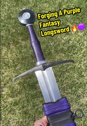 Forging A Purple-Hilted Longsword 🔥🟣⚔️ | wedding swords