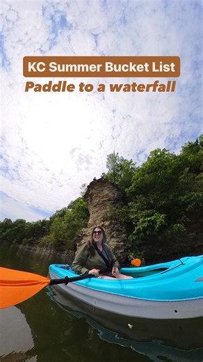 Kansas City has some awesome paddling spots, but did you know you can paddle to a waterfall? 🚨Comment PADDLE and I will send you the link for how to find this waterfalls plus my other favorites around Kansas City as well as all the best places around Lake Olathe.🚨 Don’t have a boat? No problem! You can rent one at the swim beach or they have ones you can rent anytime with an app. So cool! As always, use caution when paddling and be safe. #lakeolathe #olathe #kansascity #kansascitysummer #kansa