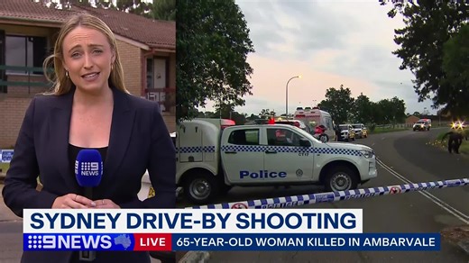 65-year-old woman has been shot dead in drive-by shooting in Sydney's south-west. #9News | 9 News Sydney