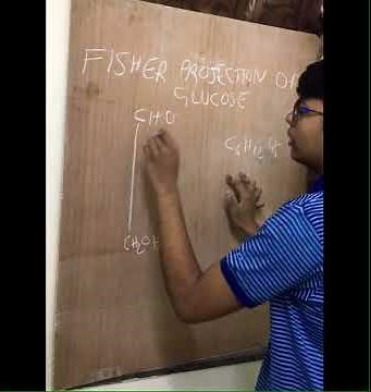 How to draw Fischer projection of glucose in easy way