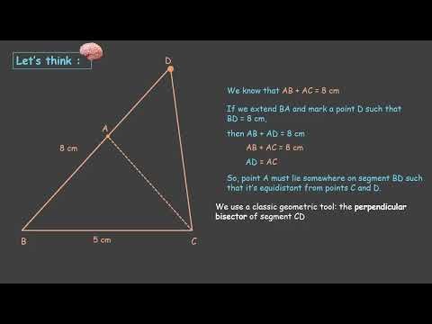 Construct △ base, angle, sum of other side | Geometrical Construction | TG G9 | Math | Khan Academy