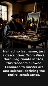 663K views · 8K reactions | Leonardo da Vinci, the illegitimate son...