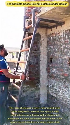 The Ultimate Space-Saving Foldable Ladder Design