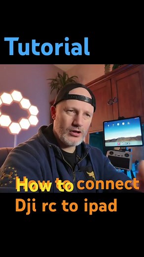 How to connect Dji rc to ipad ‪@DJI‬ #djirc #dji