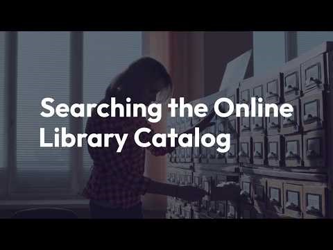 Searching the Catalog