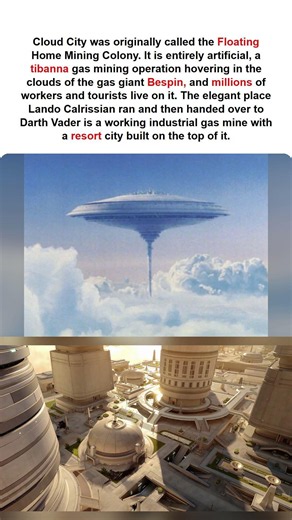 Cloud City Is a Gas Mine With Millions of People Living On It #starwars