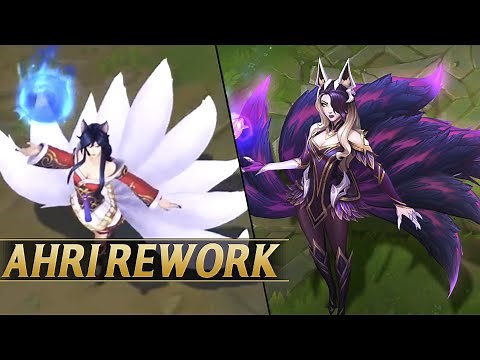 AHRI REWORK NEW GAMEPLAY PREVIEW, All Abilities, Skins - League of Legends ASU