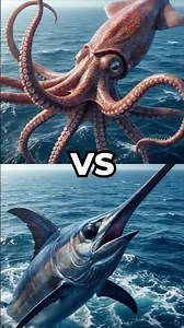 Swordfish vs Giant Squid — Who Wins This Ocean Showdown? #shark #vs #ocean