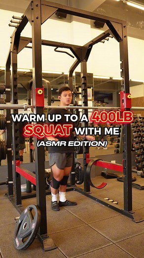 More “ASMR” gym uploads? 🤔 Squat rack lowkey nerfed me in this session 🥲 #powerlifting #gym #fitness #squat
