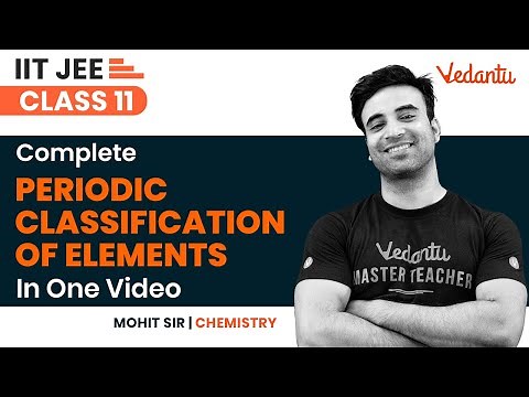 Periodic Classification of Elements Class 11 | One Shot |JEE 2024| IIT JEE | Mohit Sir @JEEVedantu ​