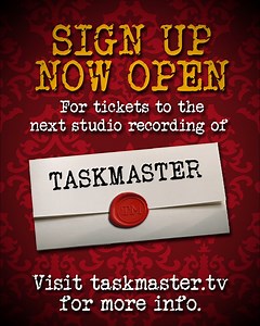Want to be in the live studio audience to watch Taskmaster being recorded at our brand-new London location? Now is your chance! Sign up to the mailing list to be the first to hear about ticket releases for the next recordings. https://taskmaster.tv/taskmaster-audiences | Taskmaster