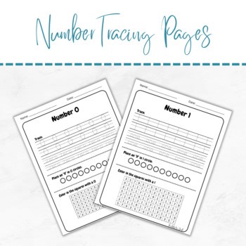 Number Tracing Pages