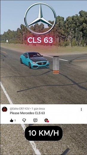 MERCEDES CLS 63 Crash Test 💥🤯🚗 #recommended #mercedes #cls63 #crashtest
