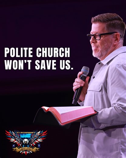 5.9K views · 332 reactions | Polite church isn’t going to cut it anymore. As Pastor Travis Johnson declared: We don’t need weak sermons or cultural compromise. We need the God who set the stars in place, the One who formed us, not in a “birthing person,” but in our mother’s womb. He knows our battles. He knows our temptations. And only Jesus can truly change a life. This is the bold truth our nation needs. | FlashPoint Army | Facebook