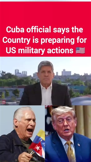 Cuban officials says the country is preparing for a possible US military actions, despite president trump signaling no military action is planned. #trendingnews #cuba #cuba🇨🇺 #usatiktok🇺🇸 #unitedstates