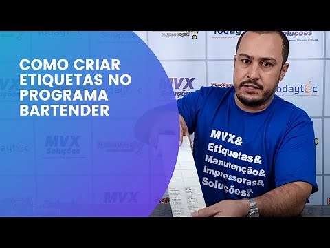 Como criar etiqueta no Bartender