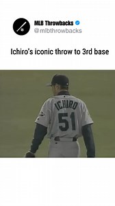 April 11, 2001 — Ichiro Suzuki showing why he’s a legend: lightning-quick to the ball, laser-accurate throw, and Terrence Long is cut down trying to go first-to-third. Pure defensive poetry and a reminder that elite outfield arms change the game in an instant. #ichirosuzuki #MLB #baseball #Mariners | MLB Throwbacks