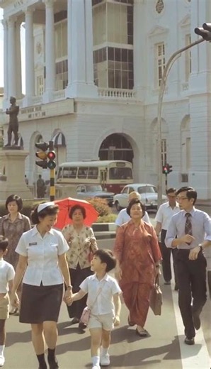 Rare archival clip: Singapore traffic police on duty 🎥 #SingaporeHistory #RareFootage