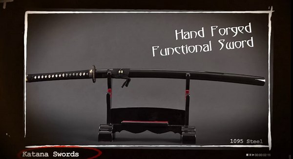 HMS Authentic Katana Training Sword - Handmade Stainless Steel Unsharpened Blade, A Safe Japanese Iaido Practice Sword with Iron Alloy Tsuba for Martial Arts, Cosplay & Gift for Adults