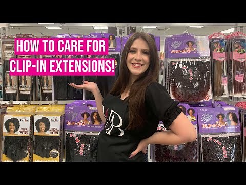 How to Care for Synthetic Clip-In Extensions