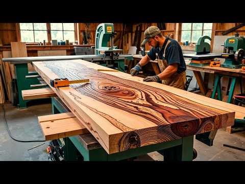 The Art of Pure Woodworking - Creating Luxury Furniture Without Epoxy!